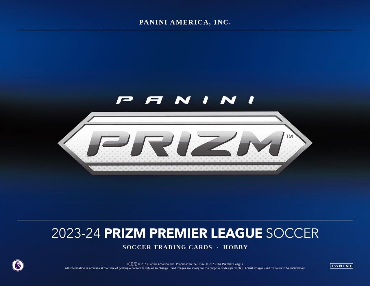 2023/24 Panini Prizm Premier League EPL Soccer 12 Hobby Box Case
