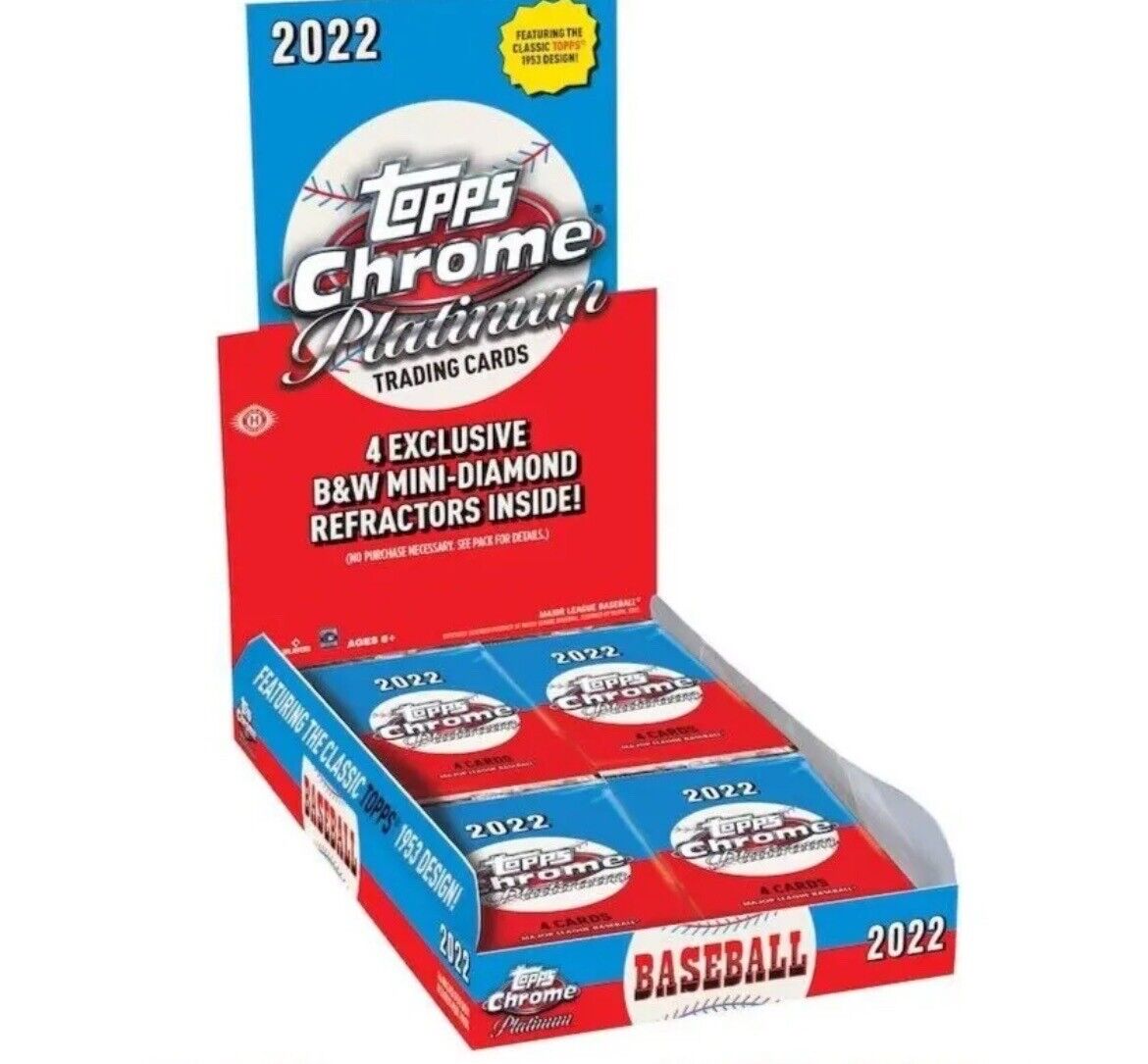 2022 Topps Chrome Platinum Anniversary Baseball 16 Lite Box Case