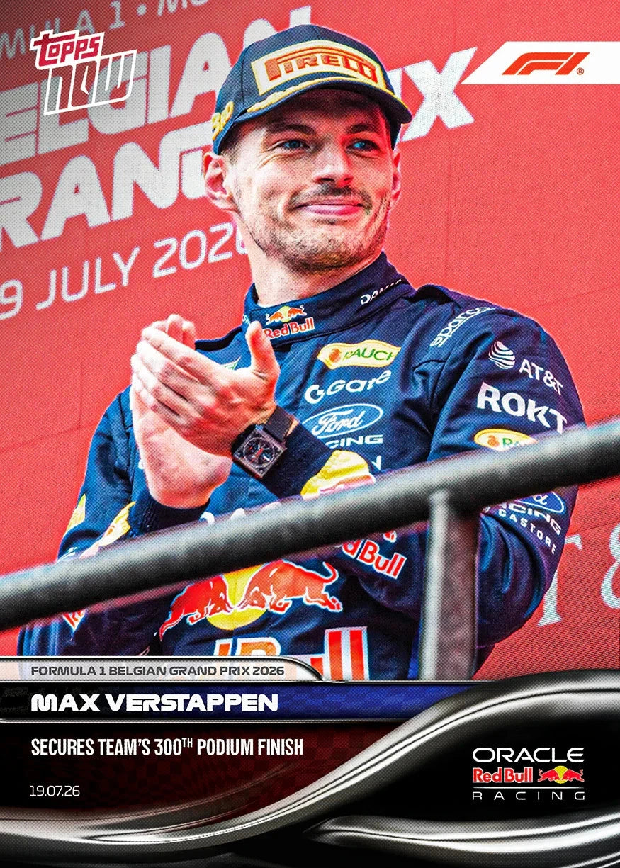 2026 Topps Now Max Verstappen Secures Team's 300th Podium Finish #049