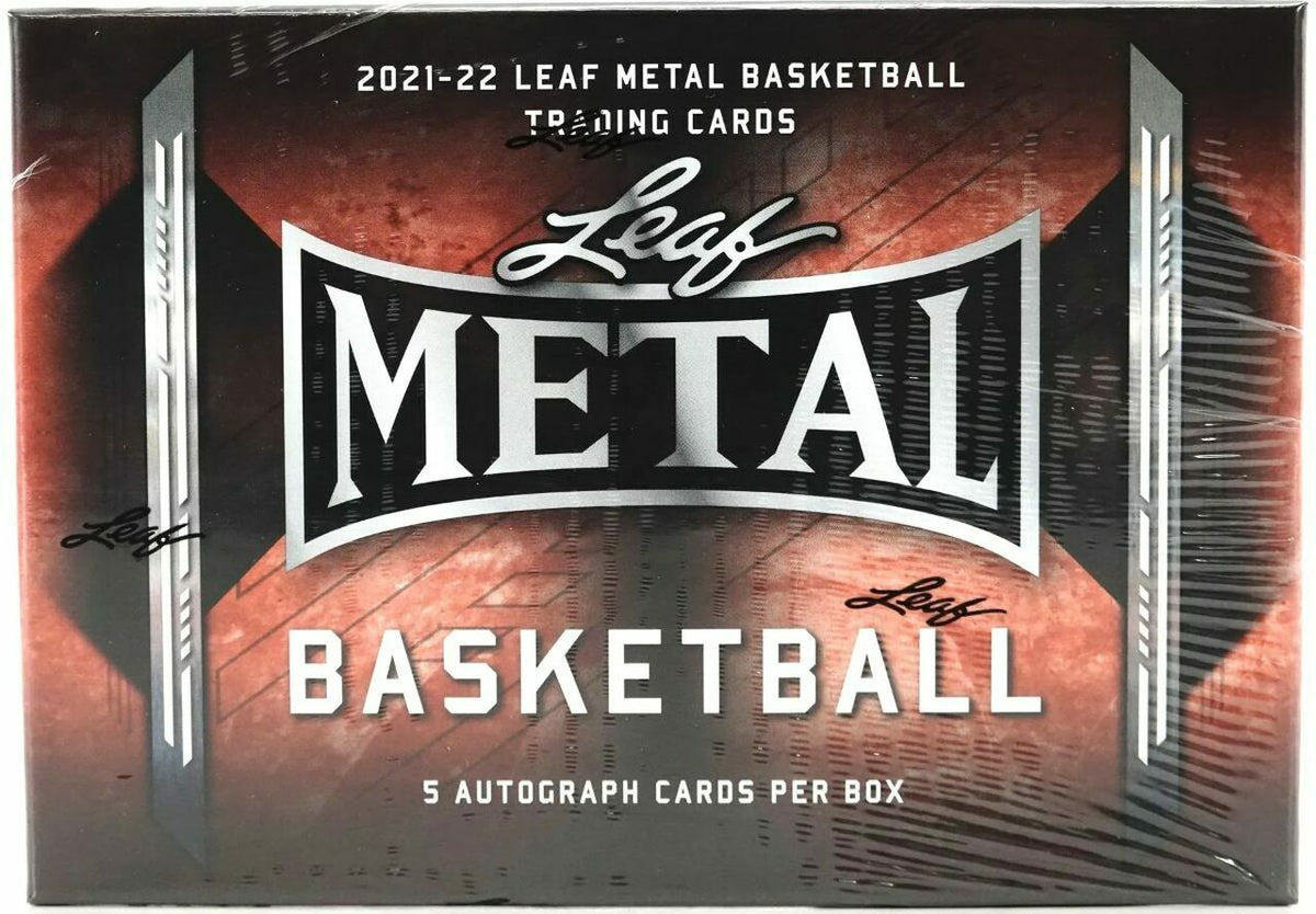 2021/22 Leaf Metal Basketball Hobby Box with 1 Holiday pack