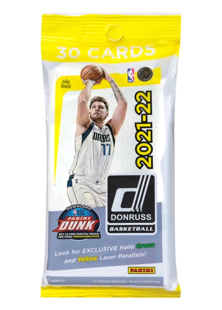 2021-22 Panini Donruss Basketball Jumbo Value Fat Pack (Green and Yellow Parallels)