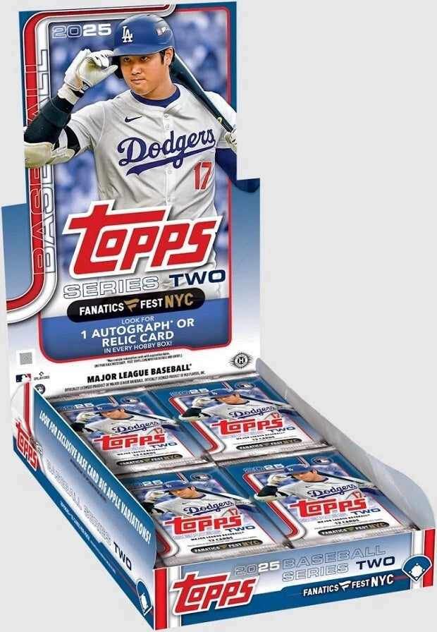 2025 Topps Series 2 Baseball Fanatics Fest NYC Edition Hobby Box (Big Apple Refractors)
