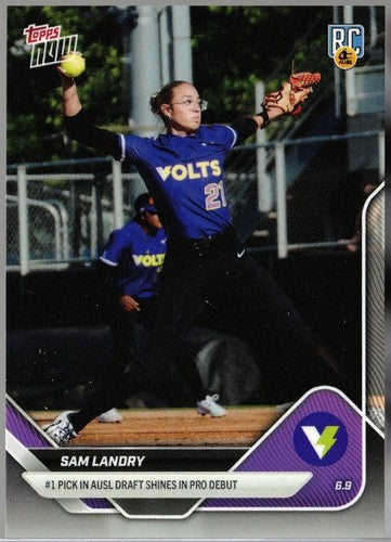 2025 Topps Now Sam Landry Rookie AUSL Softball No. 4