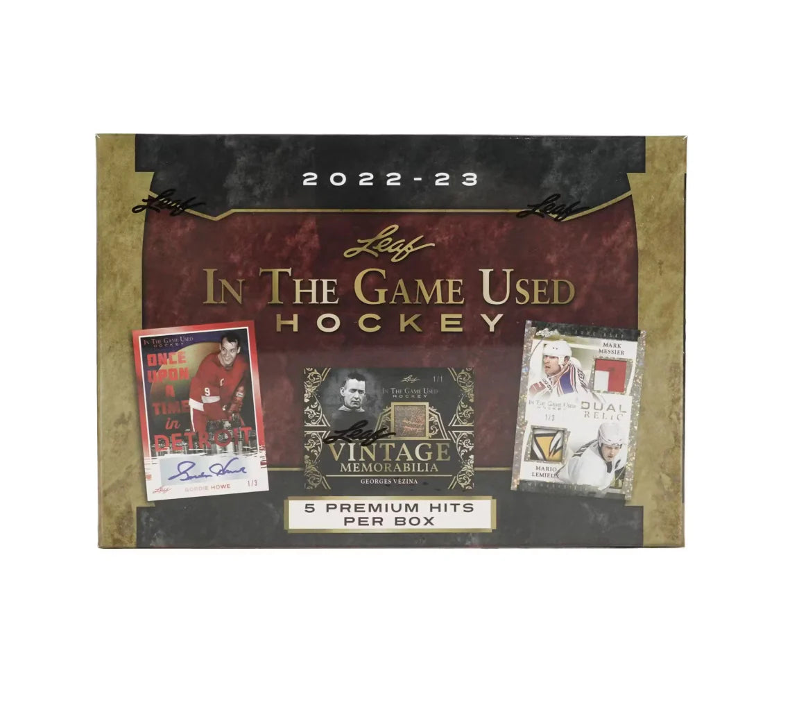 2022/23 Leaf In the Game Used Hockey Hobby Box