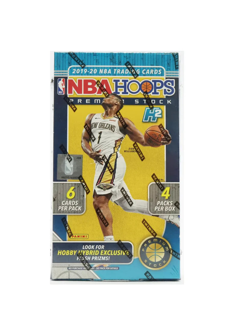 2019-20 Panini Hoops Premium Stock Basketball Hobby H2 Hybrid 20 Box Case