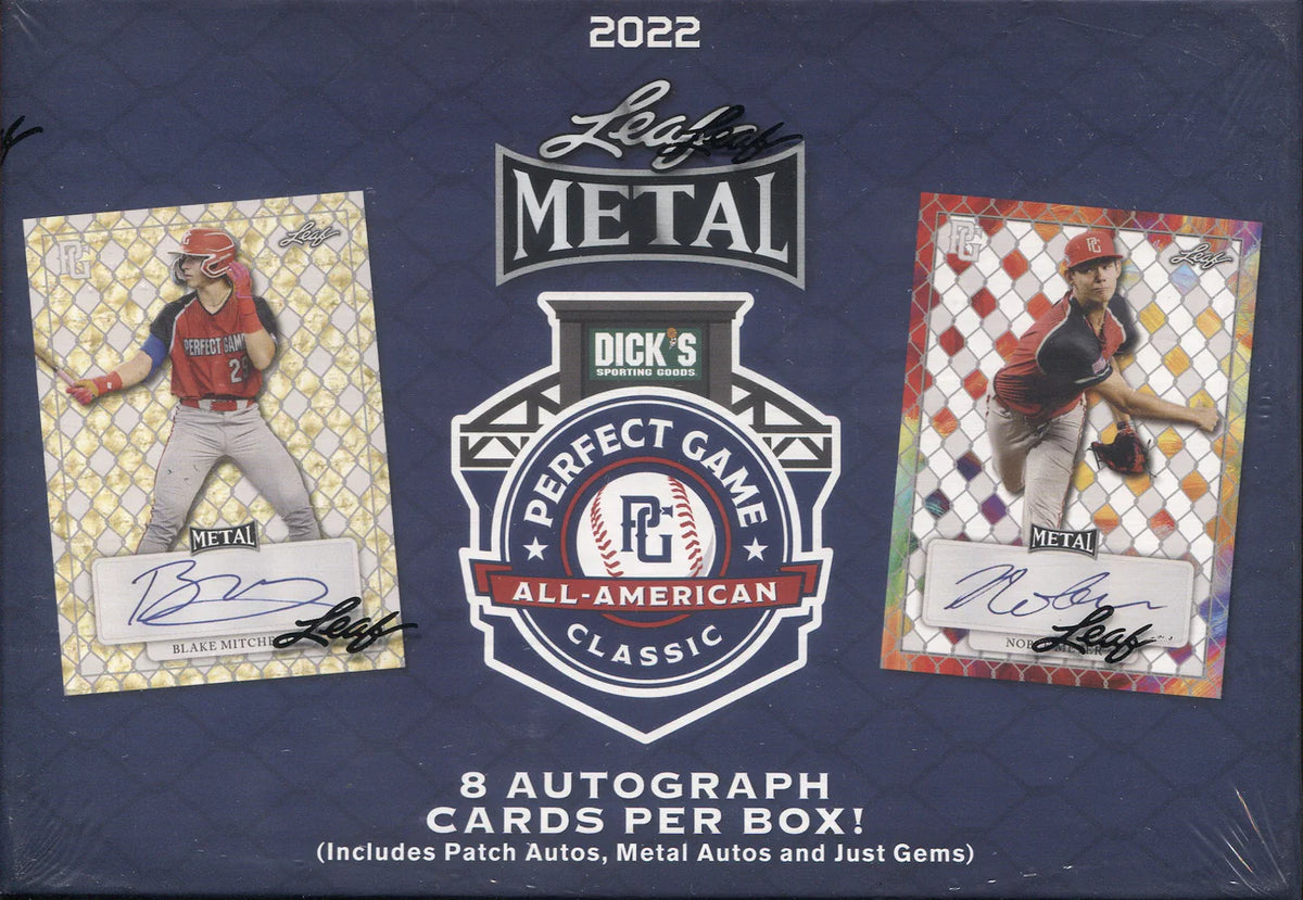 2022 Leaf Perfect Game All-American Classic Baseball Box with 1 Holiday pack