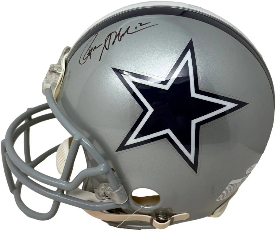 Roger Staubach Signed Dallas Cowboys Full Size Authentic Helmet JSA