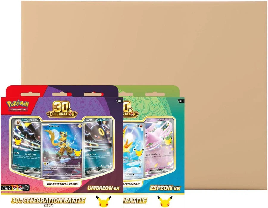 Pokemon 30th Celebration Battle Deck Espeon / Umbreon EX Deck 6 - Deck Case *PRESALE*