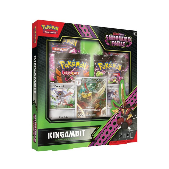 Pokemon Shrouded Fable Kingambit EX 6 Box Case