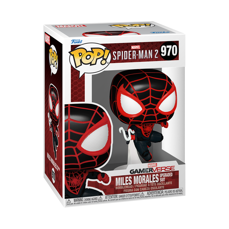 Miles Morales Funko Pop Marvel Spiderman 2 Gameverse 970 W/ Protector