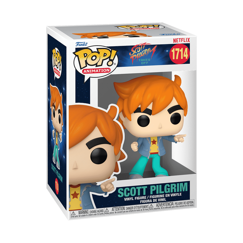 Scott Pilgrim Funko Pop (Scott Pilgrim Takes Off) 1714 W/ Protector