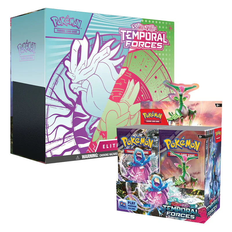 Pokemon Temporal Forces Booster Box and ETB Combo