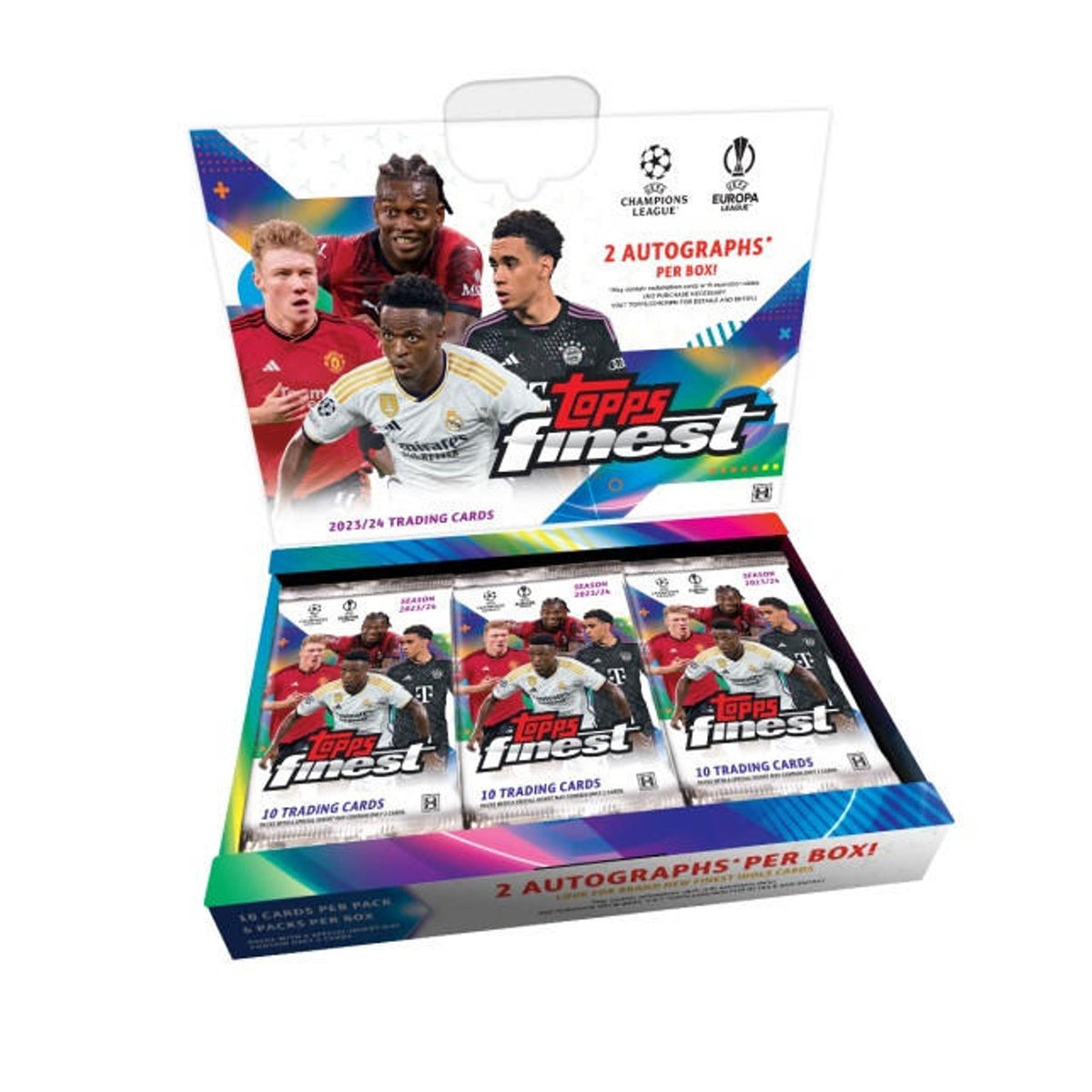 2023-24 Topps Finest UEFA Club Competition Soccer Hobby Box