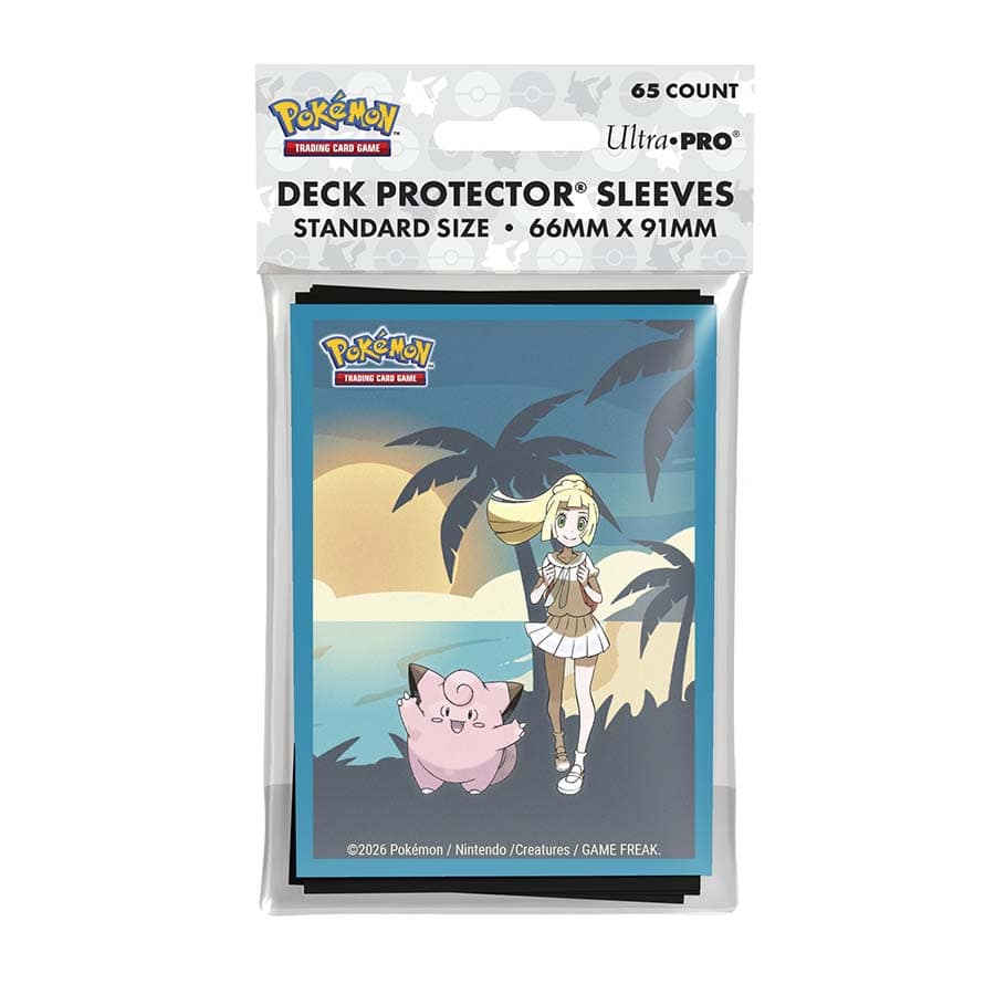 Ultra Pro Pokemon Lillie & Clefairy 65ct Deck Protector Sleeves