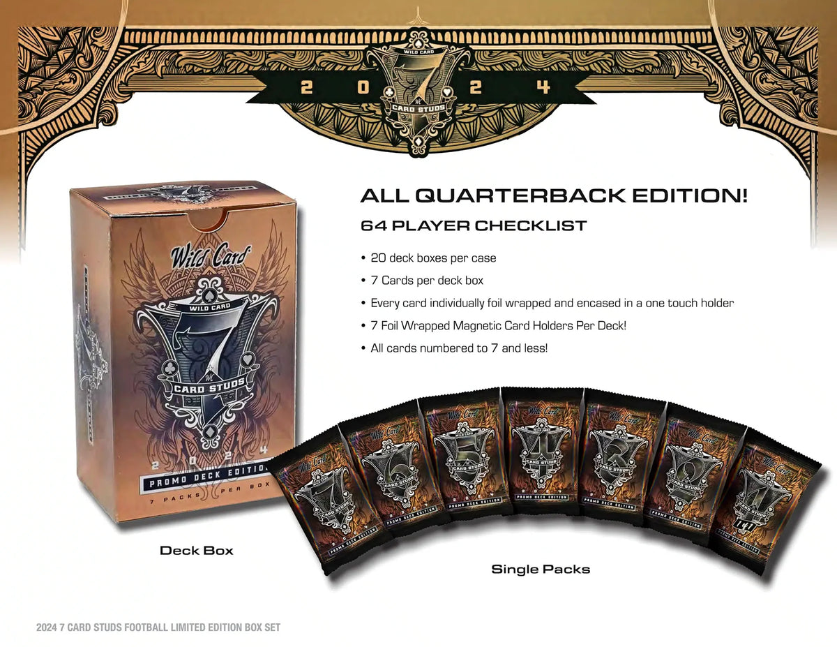2024 Wild Card 7 Card Studs Promo Deck Edition Pick Your Pack