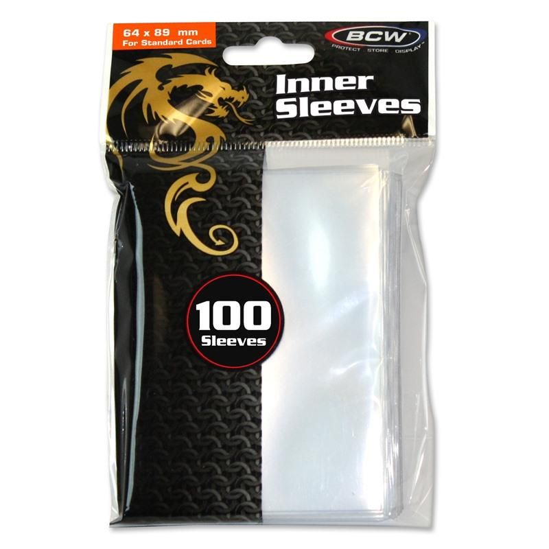 BCW Regular Inner Sleeves 100 Ct. Pack