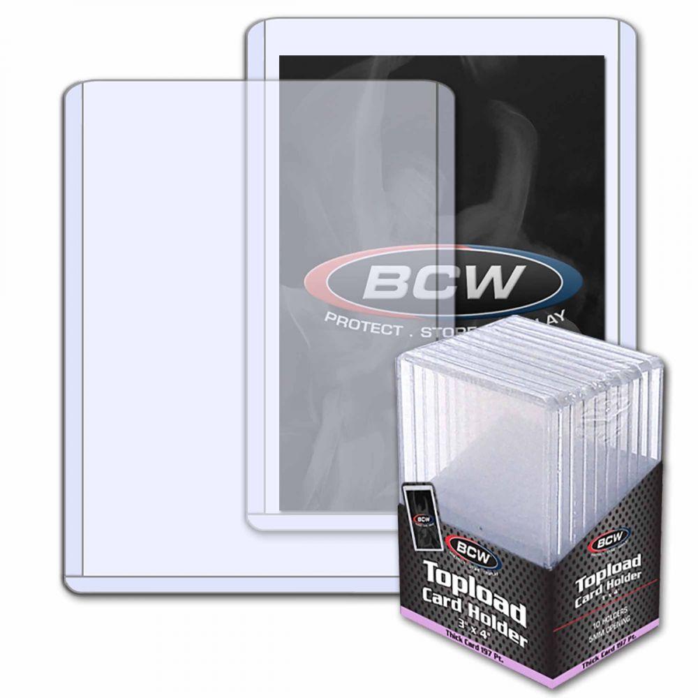 BCW Thick Card Topload  Holder - 197 Pt. 10 Ct. Pack