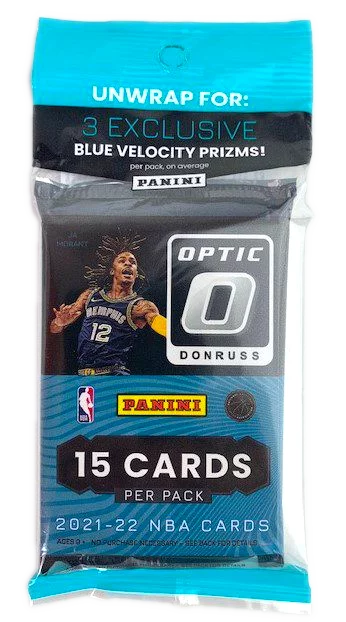 2021/22 Donruss Optic Basketball Factory Sealed Cello Pack