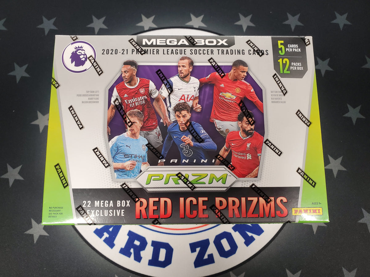 2020-21 Panini Prizm Premier League Soccer Mega Box (Red Ice Prizms)