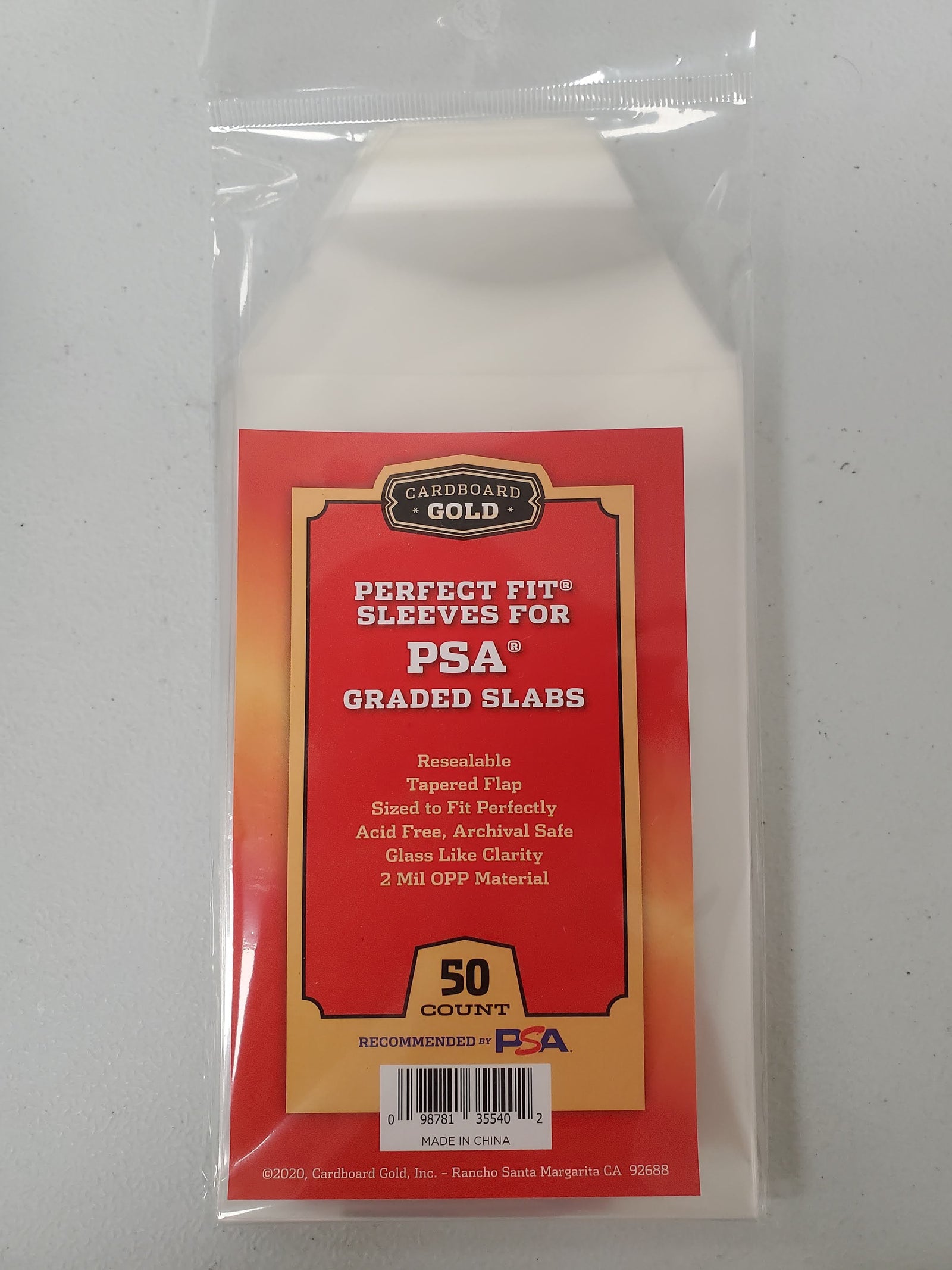 CARDBOARD GOLD PERFECT FIT SLEEVES FOR PSA GRADED CARDS