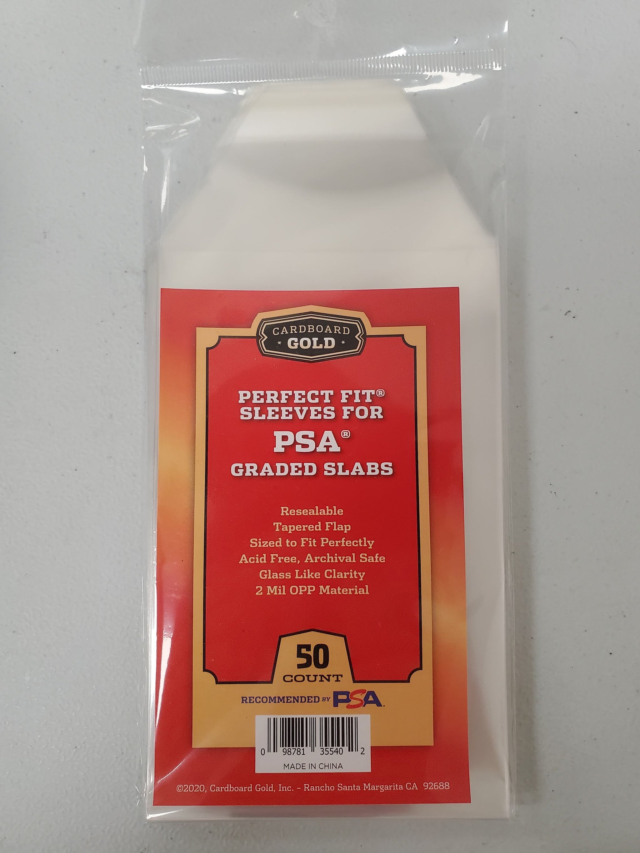 Perfect Fit Sleeves for PSA Graded Cards 50ct Pack Perfect Fit Sleeves for PSA Graded Cards 50ct Pack