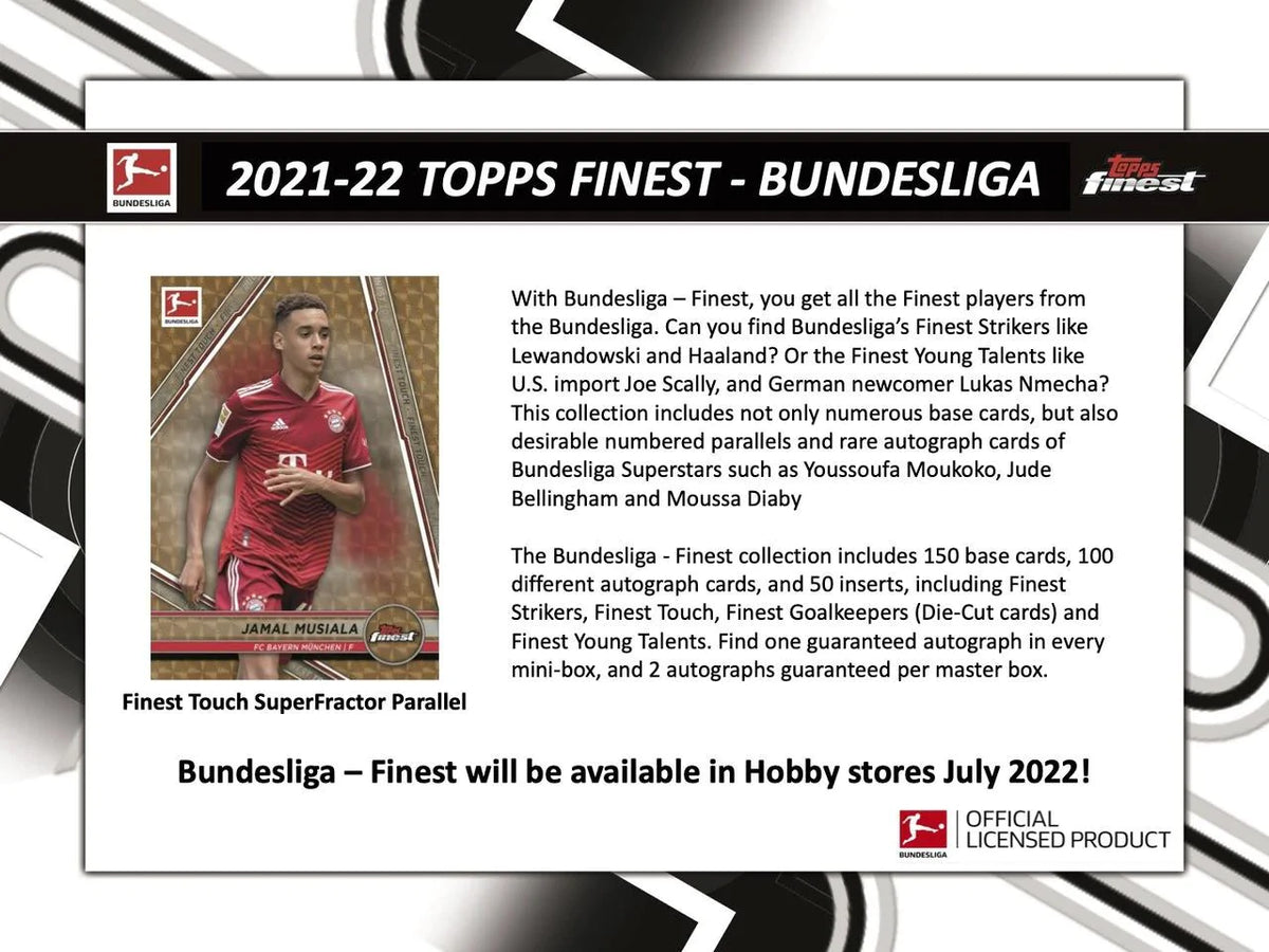 2021/22 Topps Finest Bundesliga Soccer Hobby Box