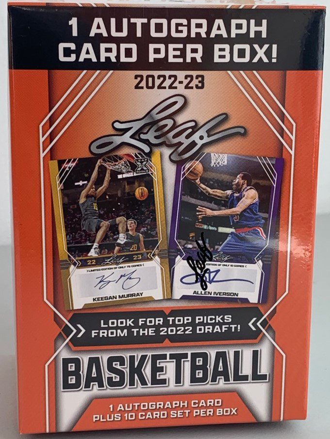 2022-23 Leaf Autographed Basketball Jersey Box