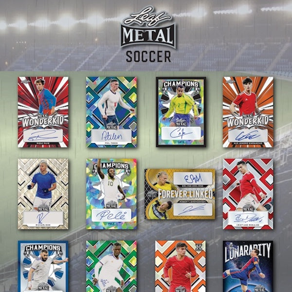 2022 Leaf Metal Soccer 10 Hobby Box Case
