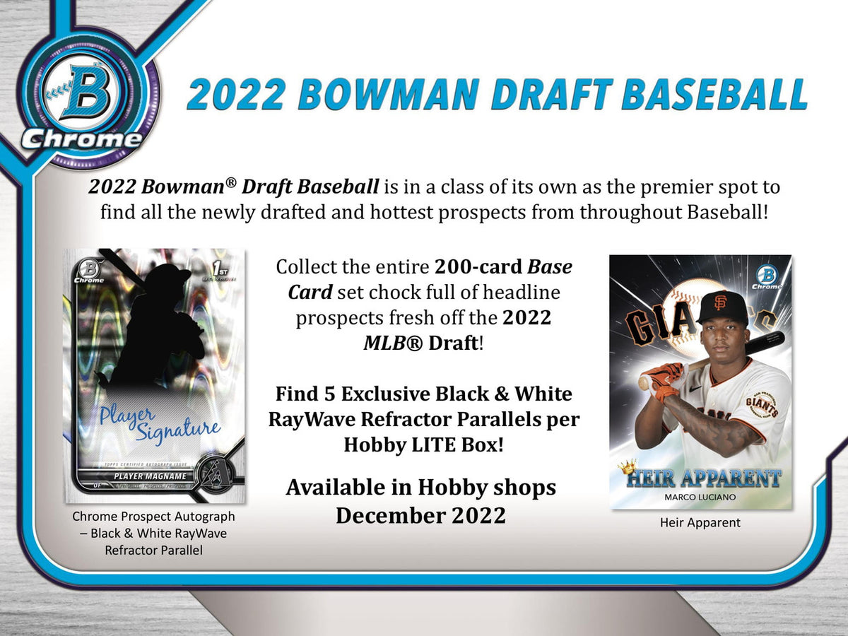 2022 Bowman Draft Baseball 16 Lite Box Case