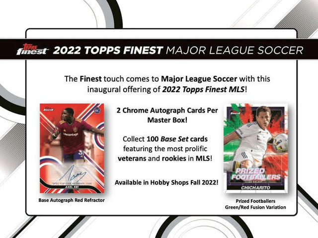 2022 Topps MLS Finest Soccer Hobby 8 Box Case