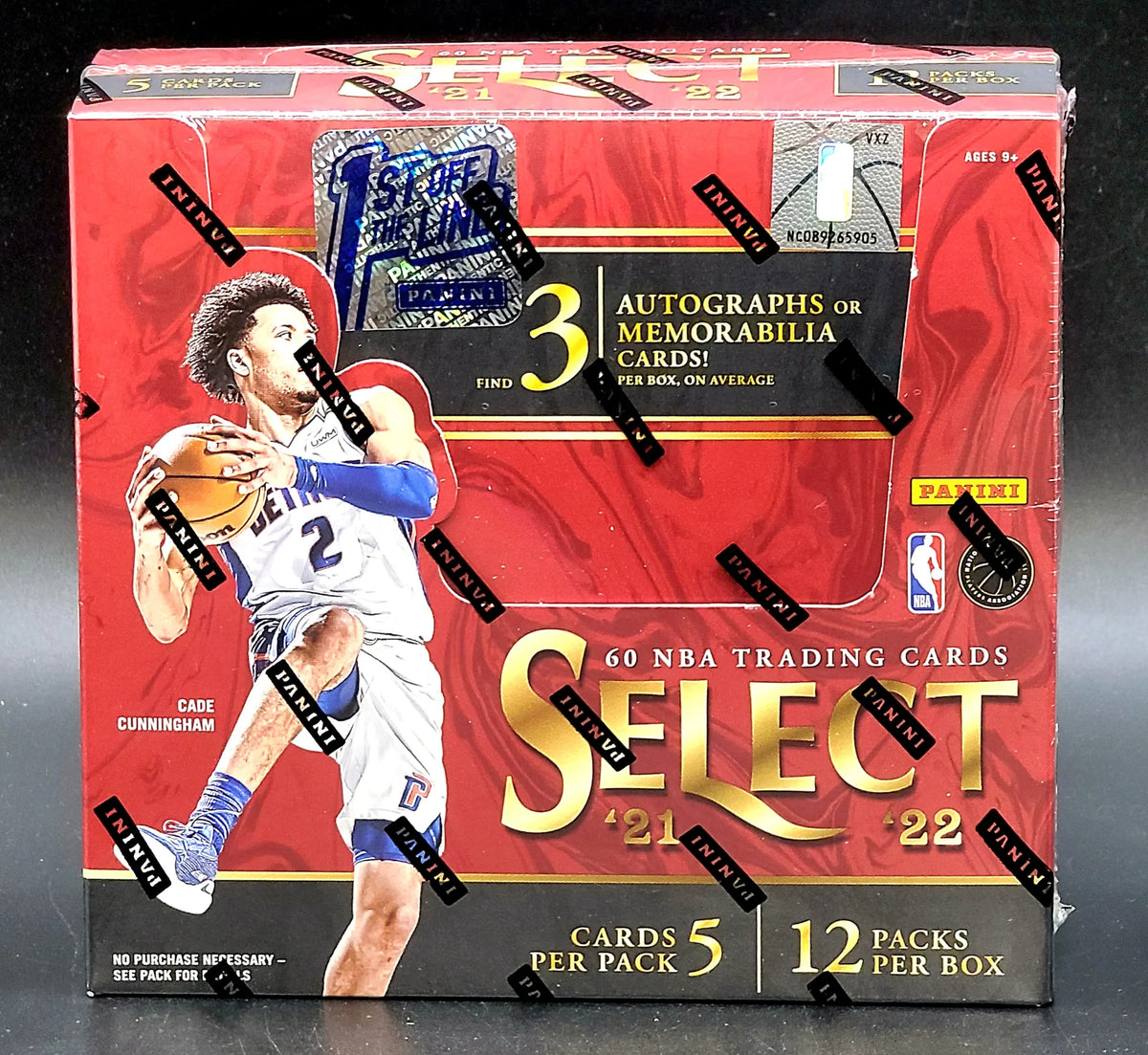 2021/22 Panini Select Basketball FOTL Factory Sealed 12 Hobby Box Case