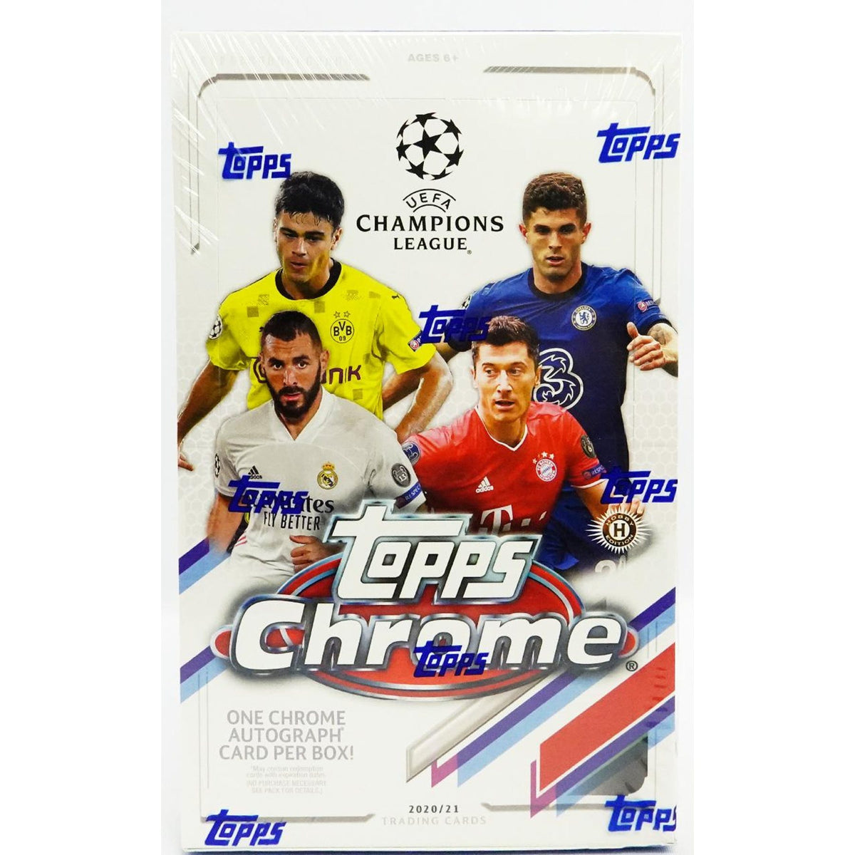 2020/21 Topps Chrome UEFA Champions League 12 Hobby Box Case