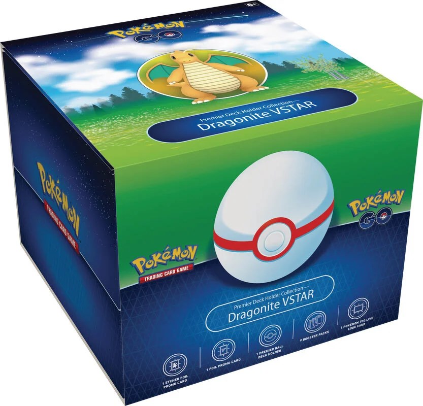 Pokemon GO Premier Deck Holder Dragonite VSTAR 6 Box Case