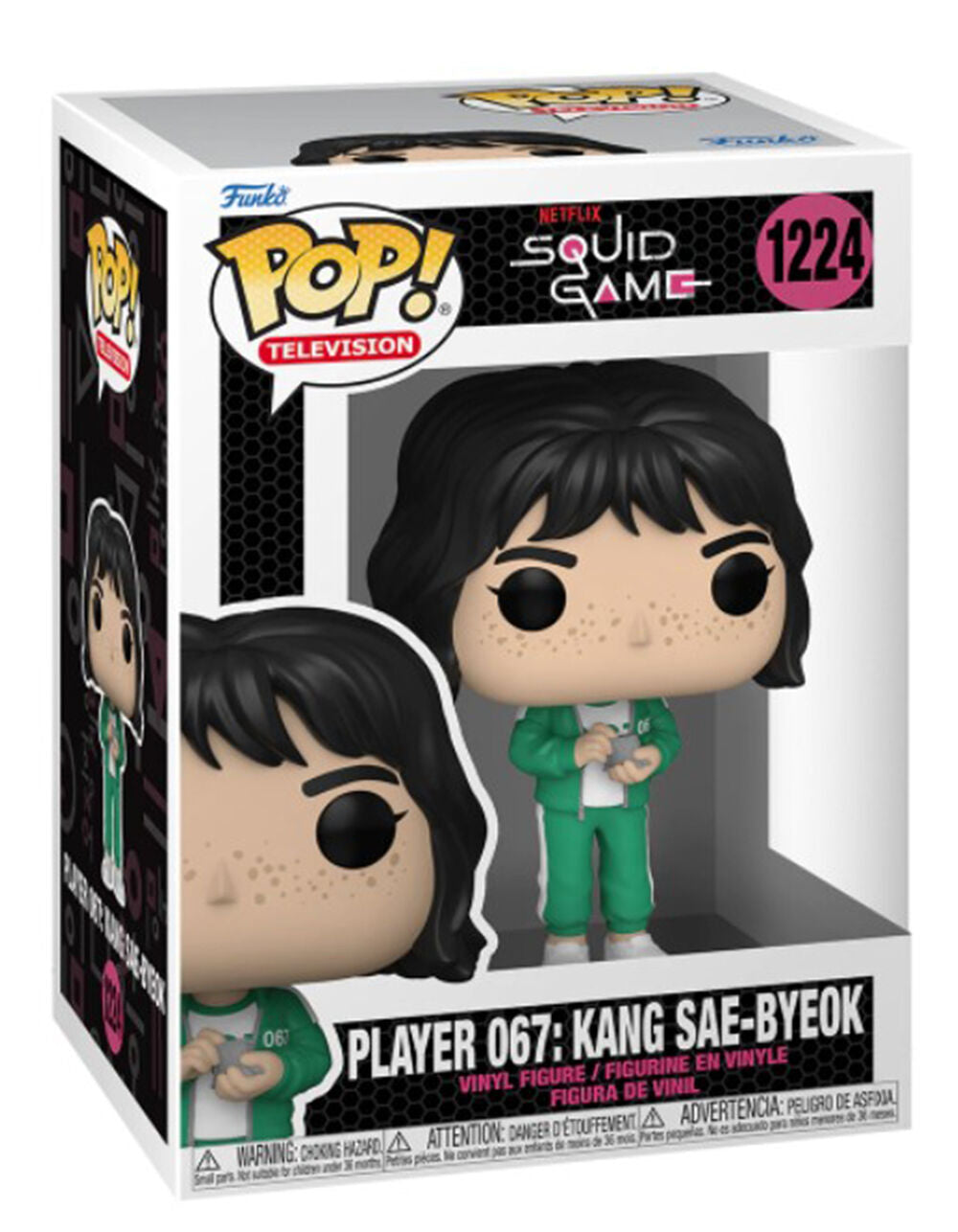 Player 067 Kang Sae-byeok Funko Pop Squid Game 1224 W/ Protector

