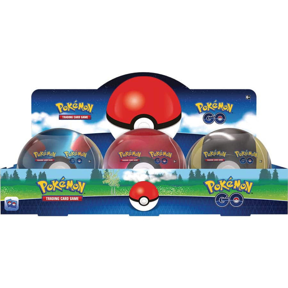 Pokemon TCG: Pokemon Go 6 Pokeball Tin Case