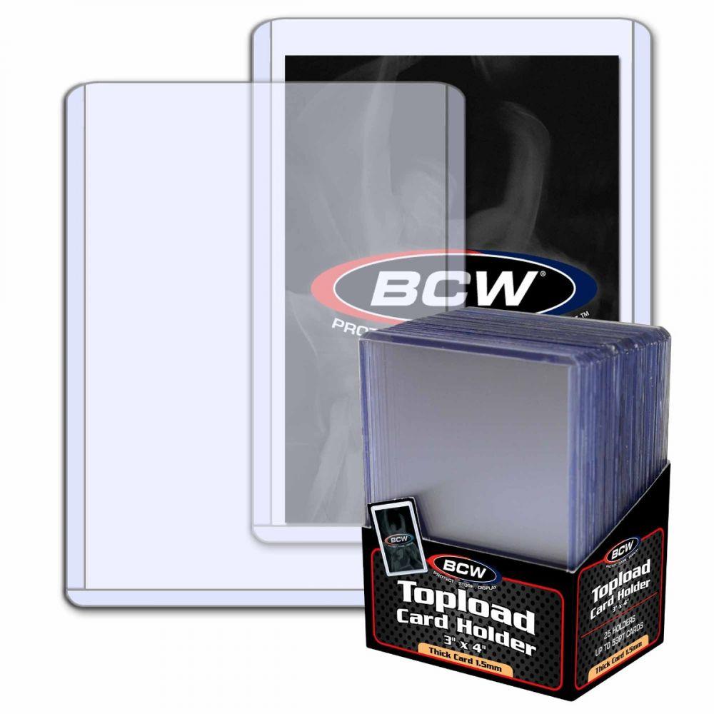 BCW Thick Card Topload  Holder - 59 Pt. 25 Ct.