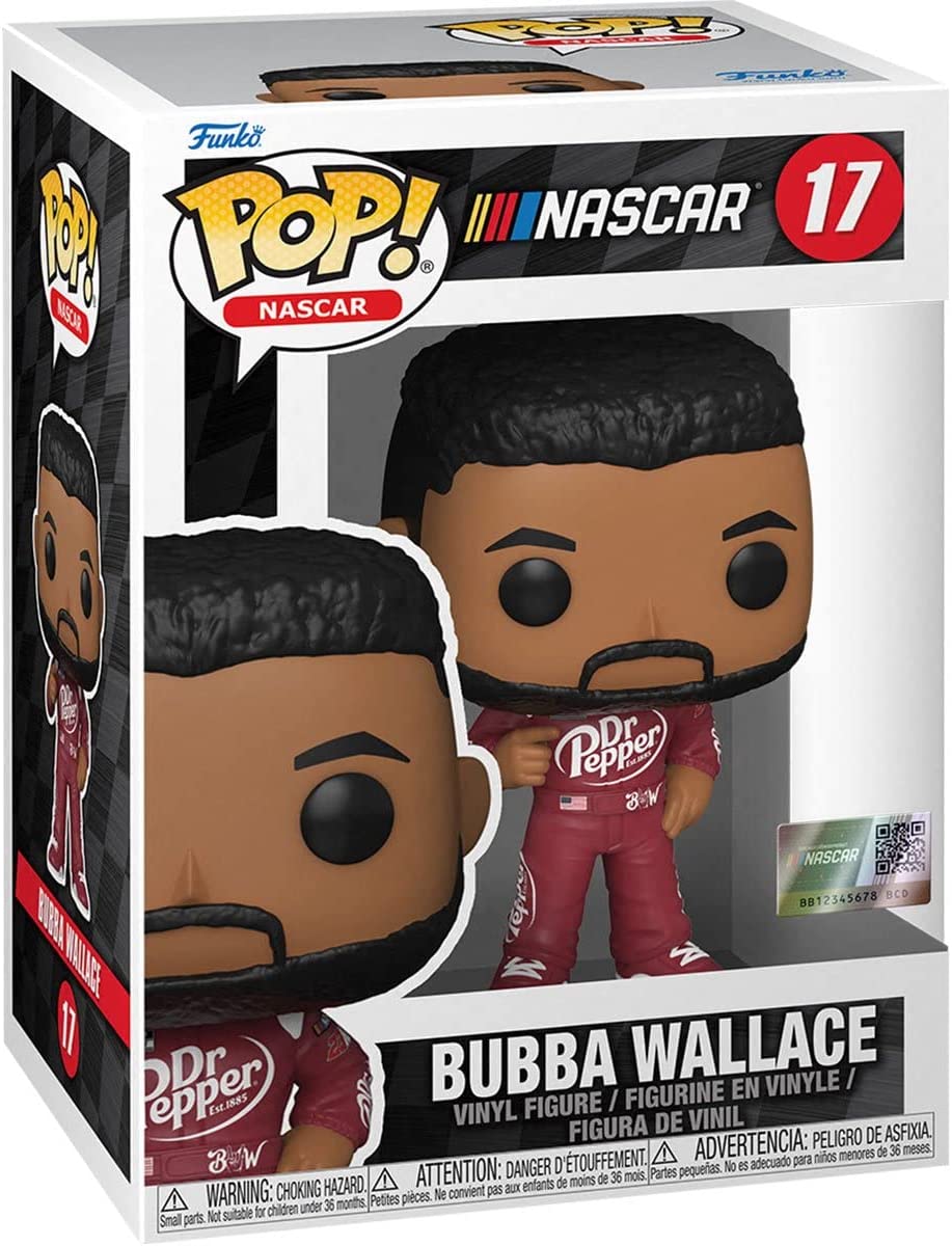 BUBBA WALLACE FUNKO POP NASCAR (DR. PEPPER) 17 W/ PROTECTOR