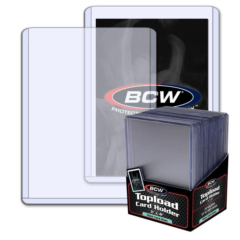 BCW Thick Card Topload  Holder - 79 Pt. 25 Ct.