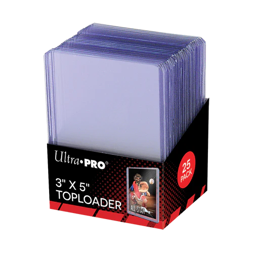 Ultra Pro 3&quot; x 5&quot; Clear Toploader 25ct Pack