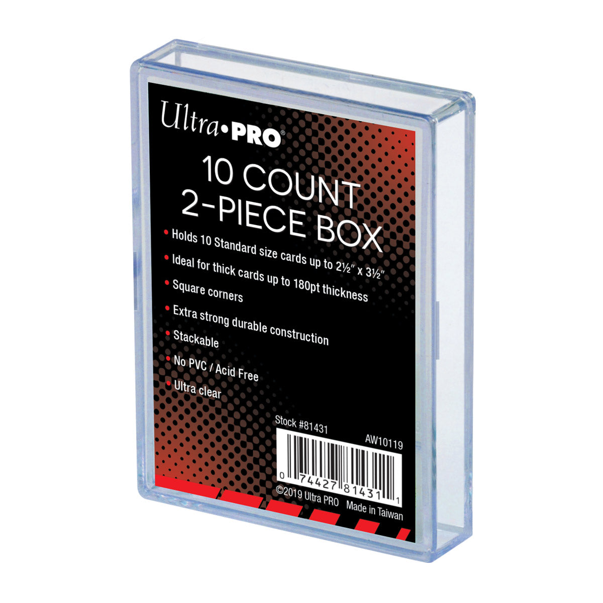 Ultra Pro 2-Piece Trading Card Box 10 Count