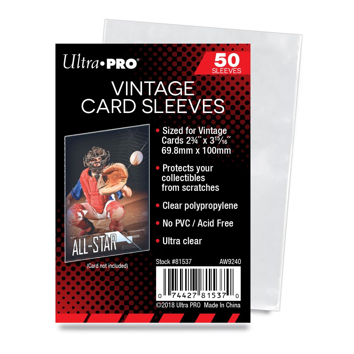 Ultra Pro Vintage Card Sleeves