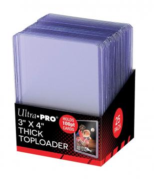 Ultra Pro 3 X 4 Thick 100PT Clear Toploader Case