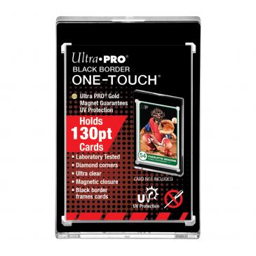 130 POINT ULTRA PRO MAGNETIC CARD HOLDER BLACK BORDER