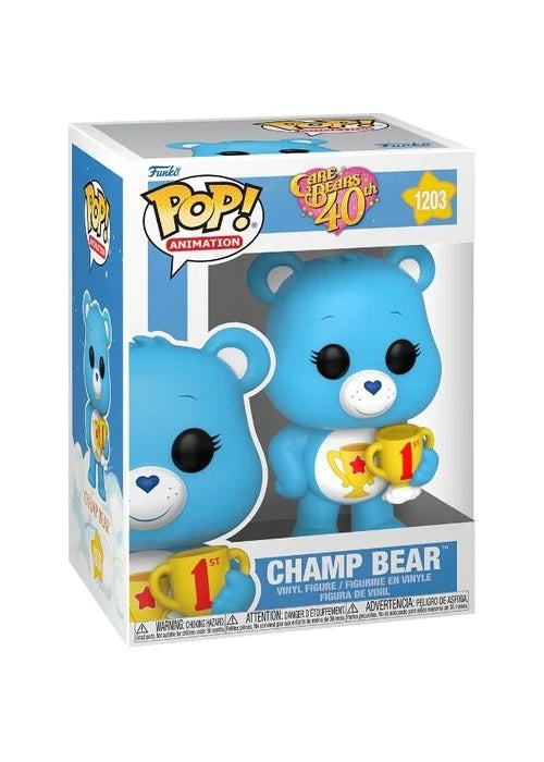 Champ Bear Funko Pop Care Bears 40th 1203 W/ Protector