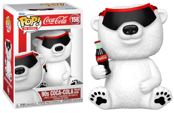 90s Coca Cola Polar Bear Funko Pop Ad Icons 158 W/ Protector