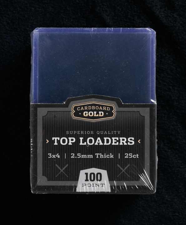 CARDBOARD GOLD 100 PT TOPLOADER