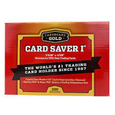 Cardboard Gold Card Saver 1 10 Box Case