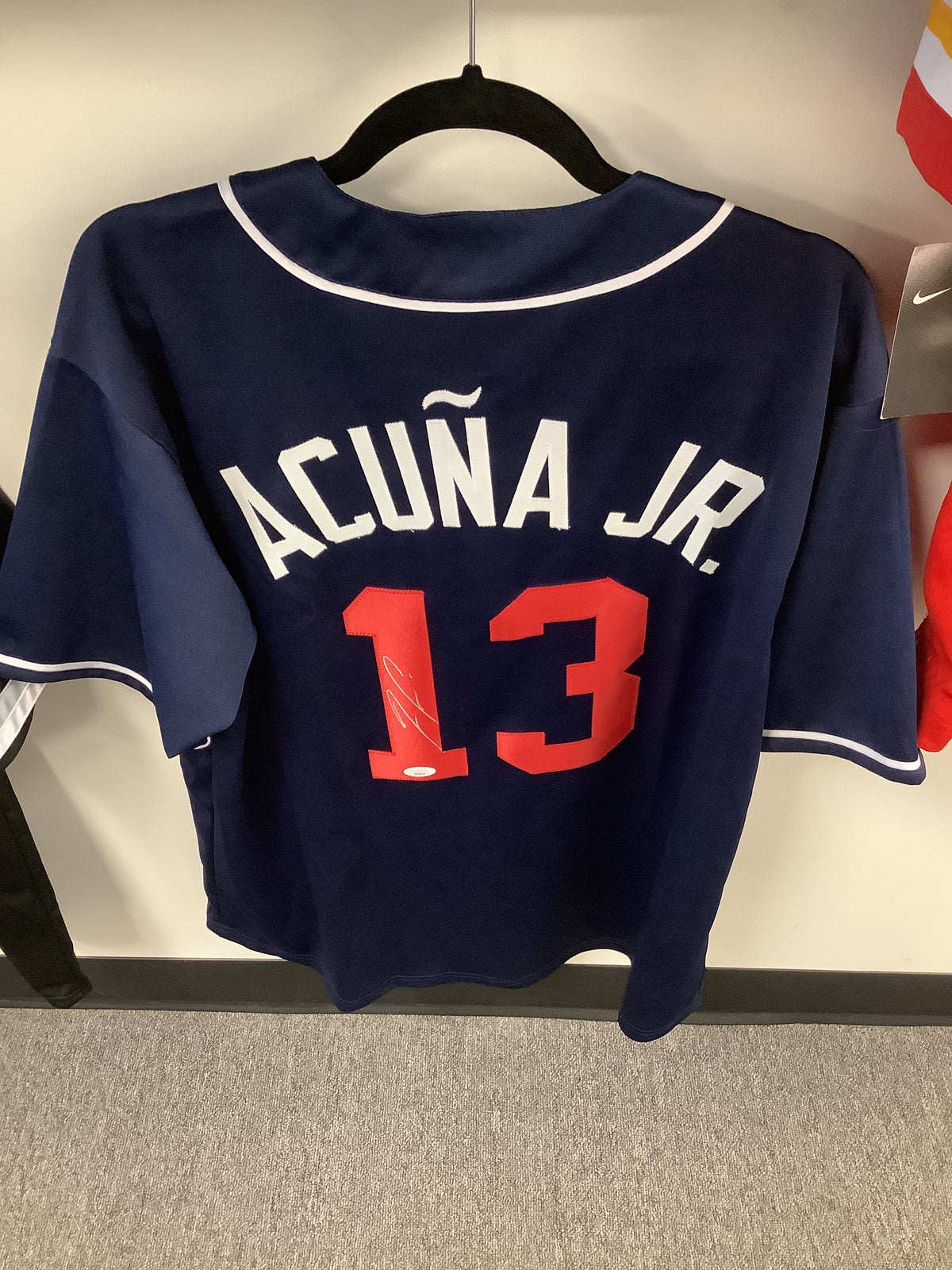 Ronald Acuna Jr. Signed Atlanta Braves White Nike Baseball Jersey