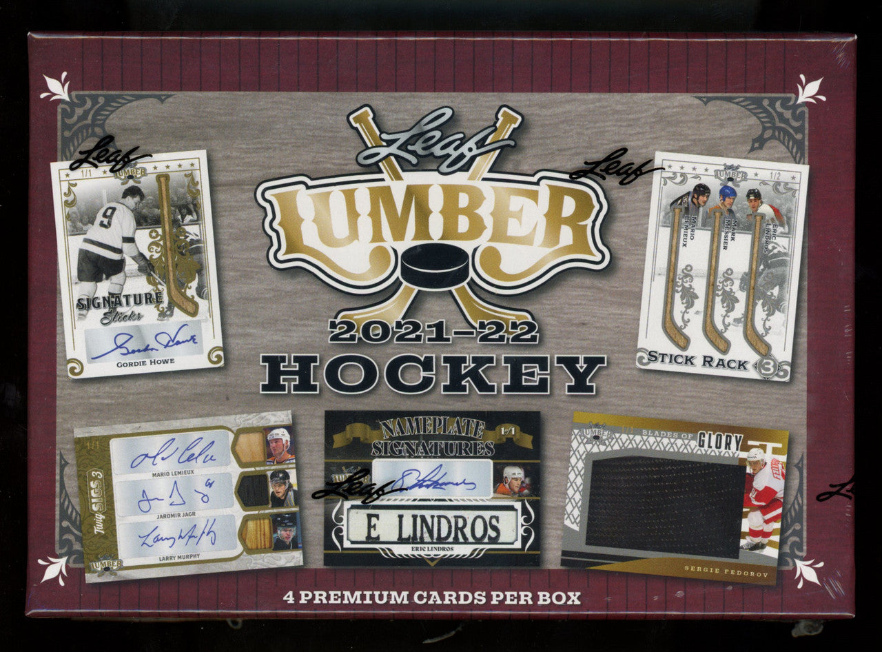 2021/22 Leaf Lumber Hockey 10 Hobby Box Case