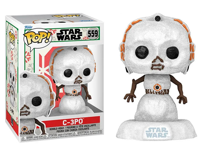 C-3PO Funko Pop Star Wars Holiday 559 W/ Protector